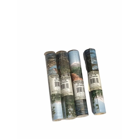 Wild Horses Wallpaper Border - Horse‎ Crossing Stream 10.25" Wide 1999 Hautman - Picture 2 of 8